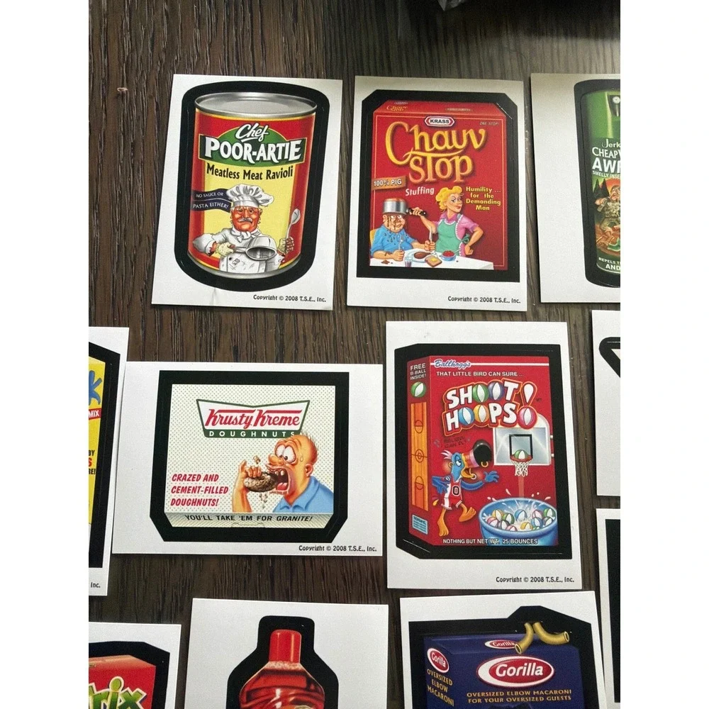 Wacky Packages supermarket‎ Parody Stickers Lot 17 2008 T.S.E. Inc Satirical